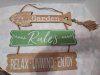 Item #545 — Garden Rules Wood Sign Set
