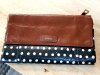 Item #9 — Fossil Polka Dot Wallet, Leather,  great cond.