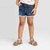 Item #278 — New Toddler Girls\' Lace Hem Jean Shorts - Ca, 2T