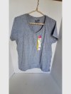 Item #655 — Gildan Gray V-Neck T-Shirt L