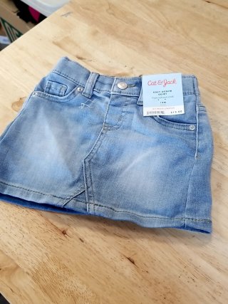 Item #750 — New Toddler Girls\' Denim Skirt - Cat & Jack, 18M photo 2 of 2
