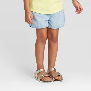 Item #746 — New Toddler Girls\' Denim Woven Pull-On Short, 2T photo 1 of 2