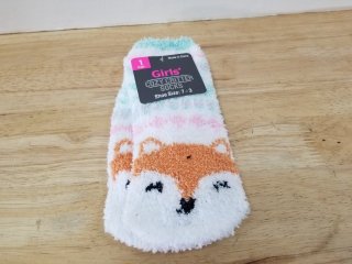 Item #721 — New pair of girls critter socks size 7-3