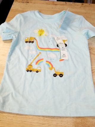 Item #767 — New Toddler Boys' Rainbow Construction Graph, 4T photo 2 of 2