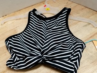 Item #749 — New Women's Longline Twist Bikini Top - Kona, XS (0-2) photo 2 of 2