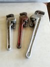 Item #78 — Vintage Ridgid Pipe Wrench Set photo 1 of 3
