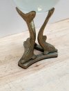Item #282 — Brass Crystal ball on stand, approx 8.5 inch tall photo 2 of 4
