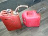 Item #326 — PAIR of gas cans, tallest approx 20 inch photo 2 of 2