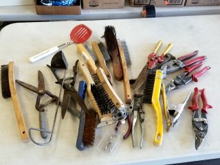 Item #87 — Vintage Hand Tools & Brushes Lot photo 1 of 6
