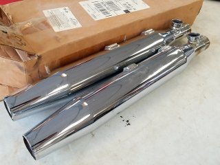 Item #244 — HARLEY DAVIDSON CHROME Motorcycle Exhaust Pipes photo 2 of 6