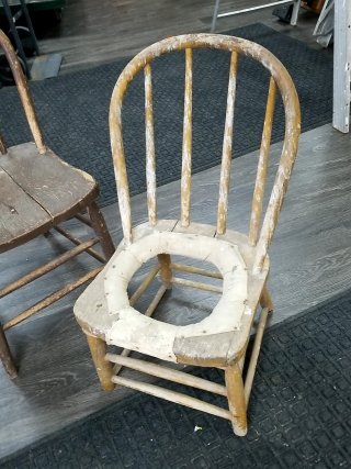 Item #233 — Four Wooden Chairs photo 2 of 6