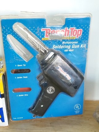 Item #304 — Tool Lot - Brackets & Soldering Gun photo 5 of 6