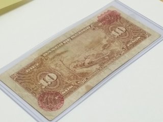 Item #293 — 1959 Mexico 10 Pesos Banknote photo 2 of 2