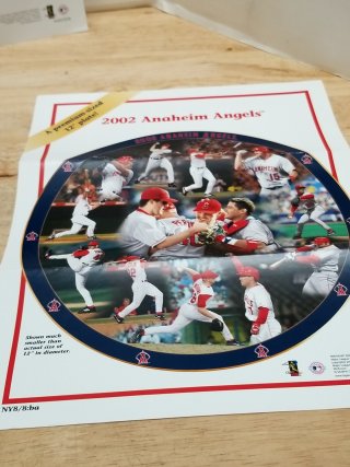 Item #291 — 2002 Anaheim Angels World Series Plate, exc cond photo 5 of 5