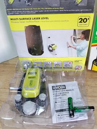 Item #306 — Ryobi Laser Level, Pipe Heat Cable, Door photo 2 of 4