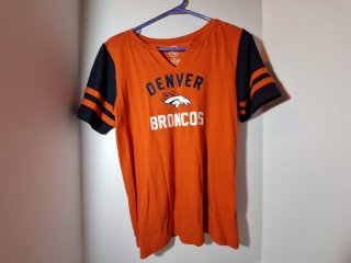 Item #314 — Denver Bronco ladies shirt,  size medium photo 1 of 3