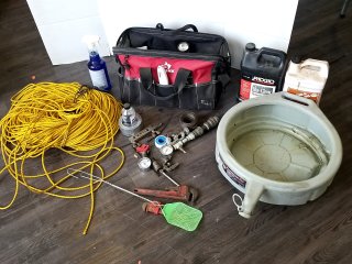 Item #250 — Plumbing Tools & Accessories Lot photo 1 of 6