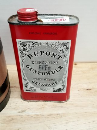 Item #214 — Vintage Powder Keg and Dupont Tin photo 2 of 5