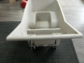 Item #256 — Plastic Utility Cart approx 40 by 30 by 24 photo 4 of 5