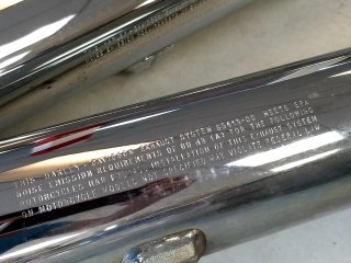 Item #244 — HARLEY DAVIDSON CHROME Motorcycle Exhaust Pipes photo 4 of 6