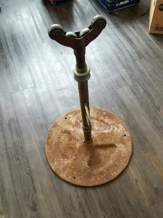 Item #254 — METAL Stand approx 3 foot tall photo 1 of 2