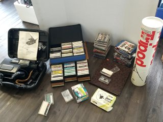 Item #276 — VINTAGE VHS Camcorder & Cassette Lot photo 1 of 6