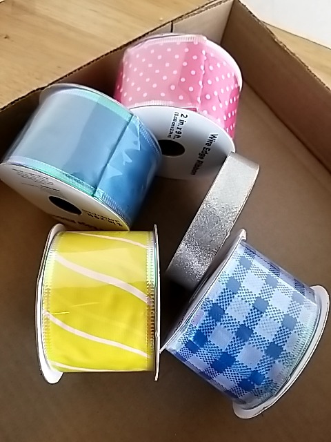 Item #514 — New Assorted Decorative Ribbon Rolls