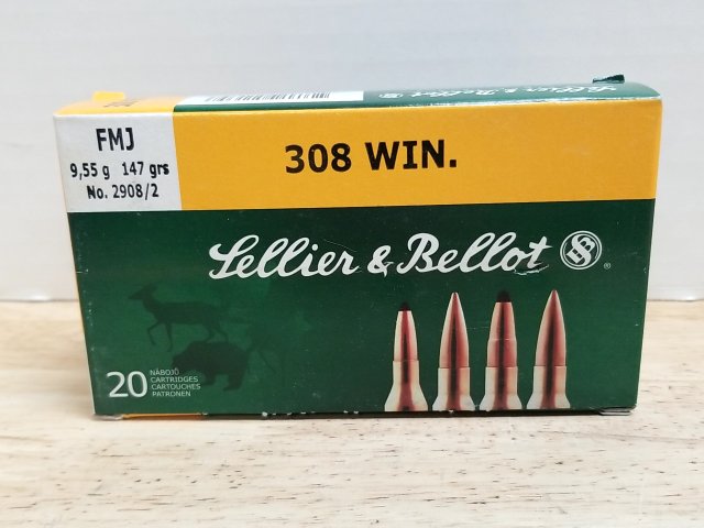 Item #35 — 308 Win FMJ Ammo, 20 rounds, cant ship photo 1 of 2