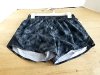 Item #477 — New Black Camo Running Shorts Ladies,  XS