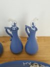 Item #260 — Blue Wedgwood Jasperware Set, tallest 6 inch photo 3 of 5