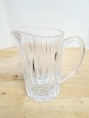 Item #161 — Crystal Glass Pitcher 8.5 inch tall