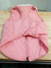 Item #343 — Pink Quilted Kids Vest with White Collar Xl photo 2 of 2