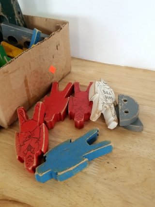 Item #251 — Vintage Bill Ding Wooden Game Set photo 2 of 5