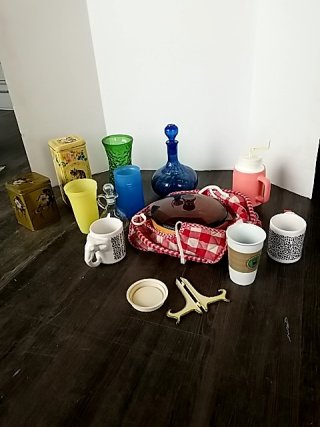 Item #157 — KITCHEN ware & Drink ware Lot photo 1 of 6