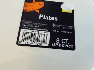 Item #269 — Halloween Paper Plates photo 3 of 3