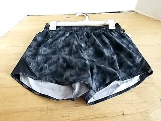 Item #477 — New Black Camo Running Shorts Ladies,  XS photo 1 of 2