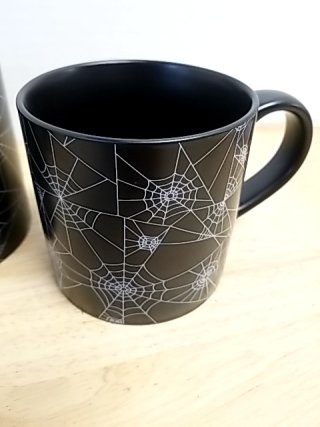 Item #207 — New Spiderweb Black Mugs Set photo 2 of 2