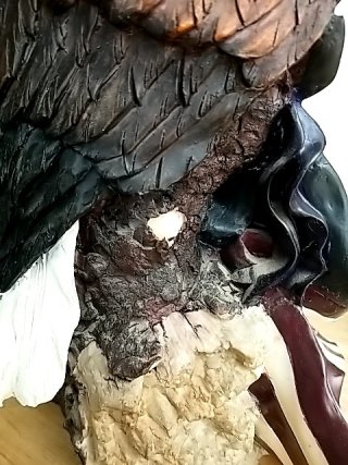 Item #107 — Eagle & Carousel Figurines, some chips photo 7 of 7