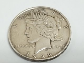 Item #16 — 1922 D Peace Silver Dollar Coin photo 1 of 2