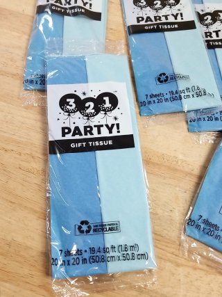 Item #330 — 321 Party Gift Tissue Packs photo 2 of 2