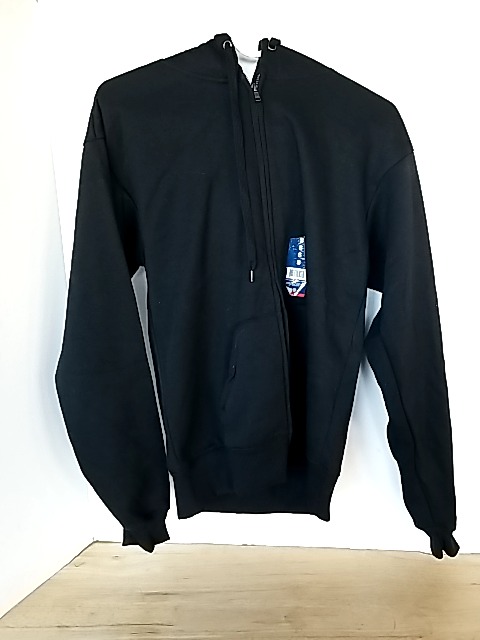 Item #354 — New Black Zip-Up Hoodie Mens small photo 1 of 2