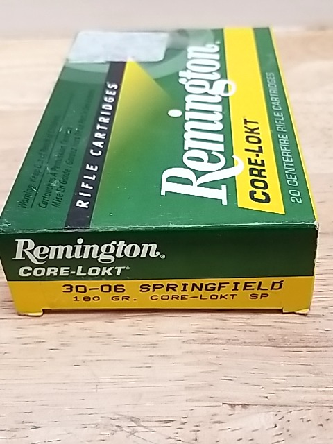 Item #5 — Remington 30-06 Core-Lokt Ammo, 20 Rounds, cant ship photo 1 of 2