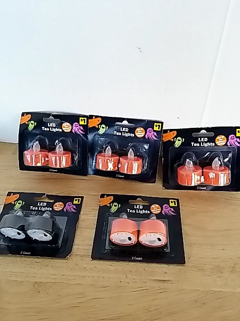 Item #456 — New LED Halloween Tea Lights