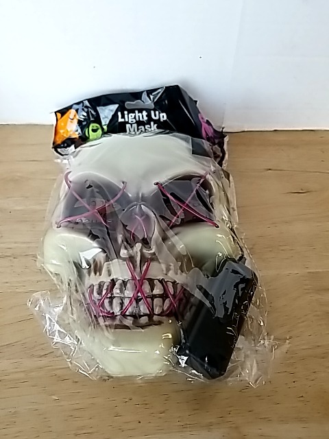 Item #366 — Light Up Skull Halloween Mask photo 1 of 2