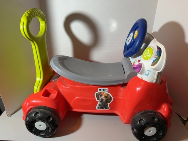 Item #474 — Kid's Red Ride-On Toy Car Works,24x16x17 photo 1 of 3