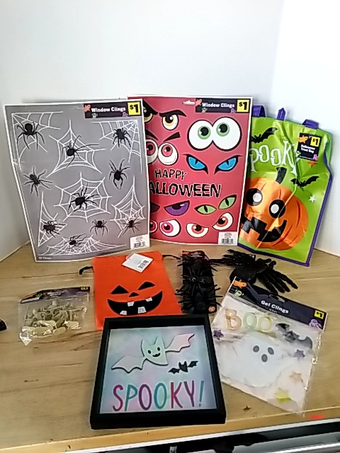 Item #232 — New Halloween Window Clings & Decor Lot photo 1 of 7