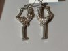 Item #106 — Rhinestone earrings, two pair photo 4 of 4