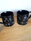 Item #189 — New Stoneware Spider Web Mugs Set photo 2 of 2