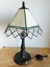 Item #25 — Vintage Tiffany-Style Table Lamp Plastic, 20 in photo 1 of 5
