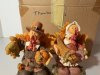 Item #100 — Thanksgiving Mr. and Mrs. Turkey figurines, 6 inch, resin photo 3 of 3